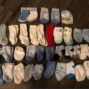 Variety of Baby Socks- 38 pairs